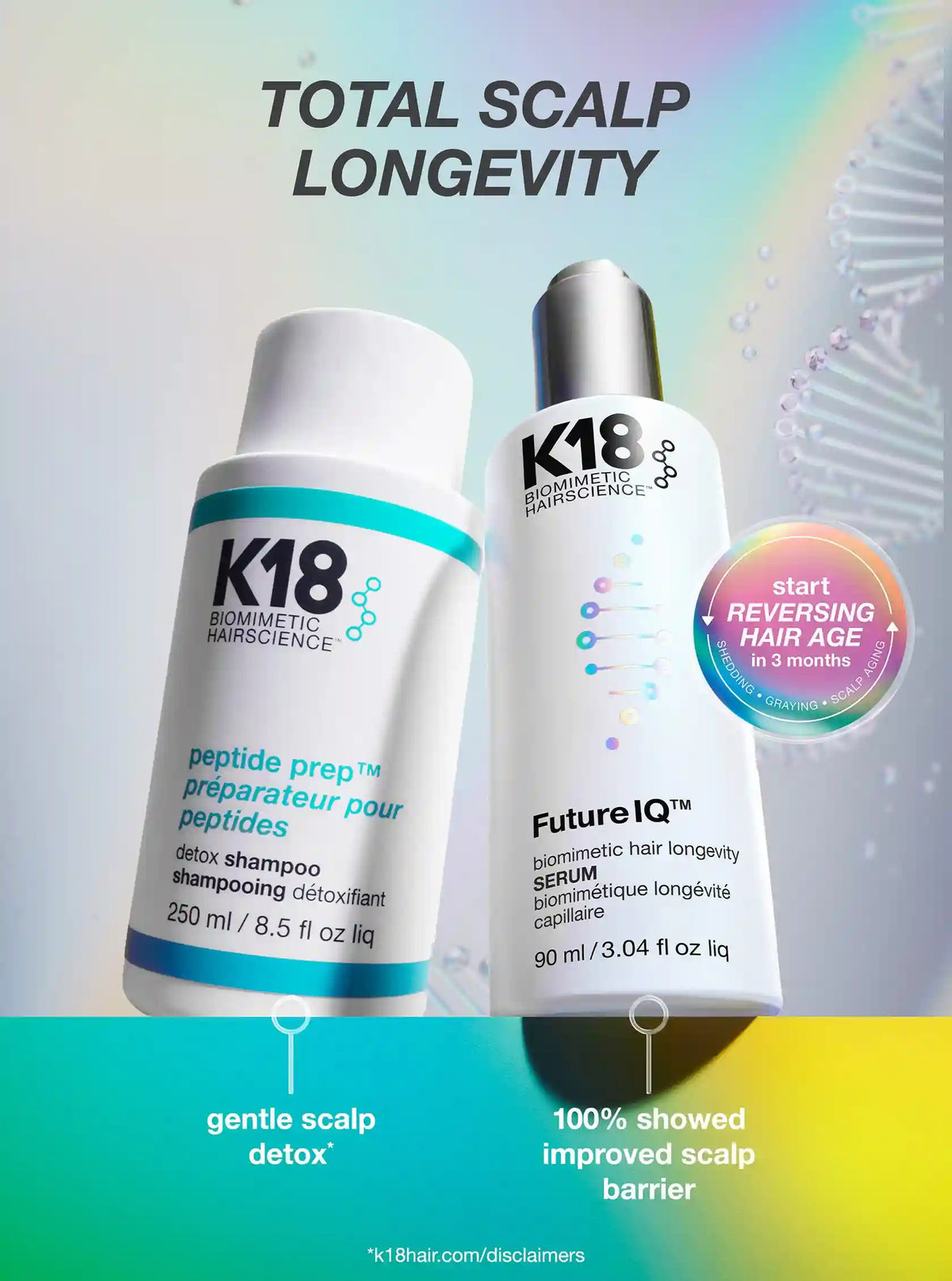 FutureIQ™ biomimetic hair longevity serum