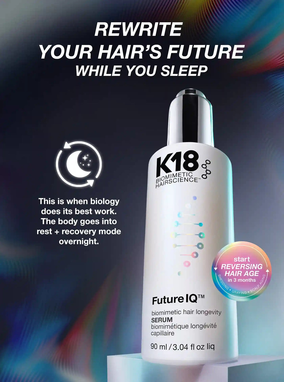 FutureIQ™ biomimetic hair longevity serum